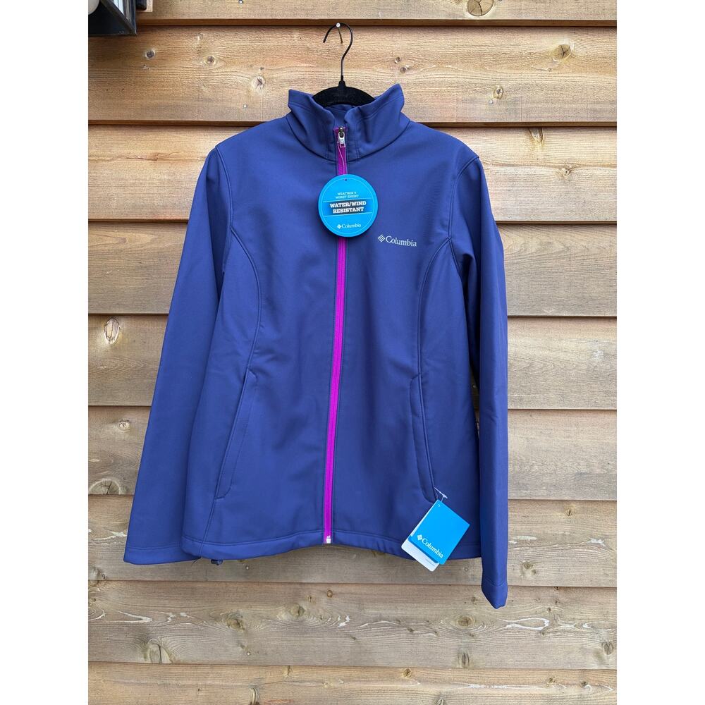 Columbia blue full zip weather resistant jacket medium